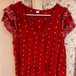 Old Navy Mini White Detailed Dress, Size S